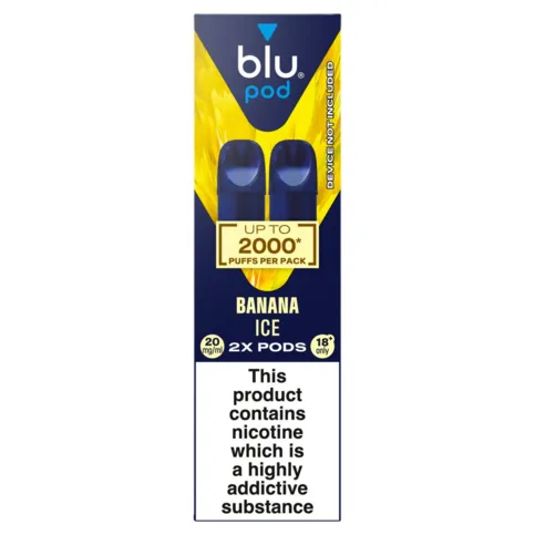 Blu Pod Banana Ice Vape Pods 20mg/ml 2 Pack