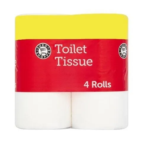 Euro Shopper Toilet Tissue White 4 Pack