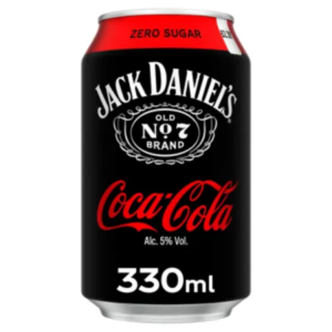Jack Daniels & Coke Zero 330ml