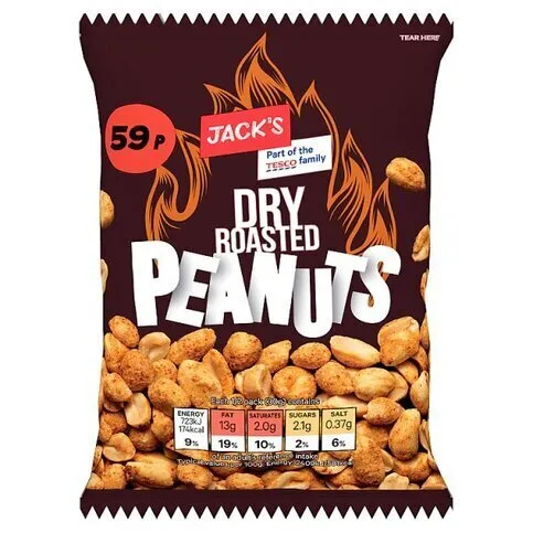 Jack's Dry Roasted Peanuts 60g