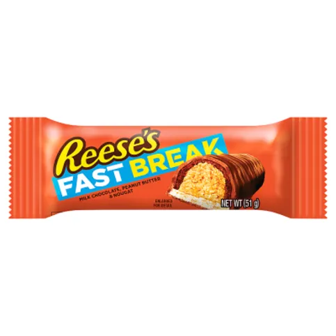 Reese's Milk Chocolate, Peanut Butter & Nougat Fast Break 51g