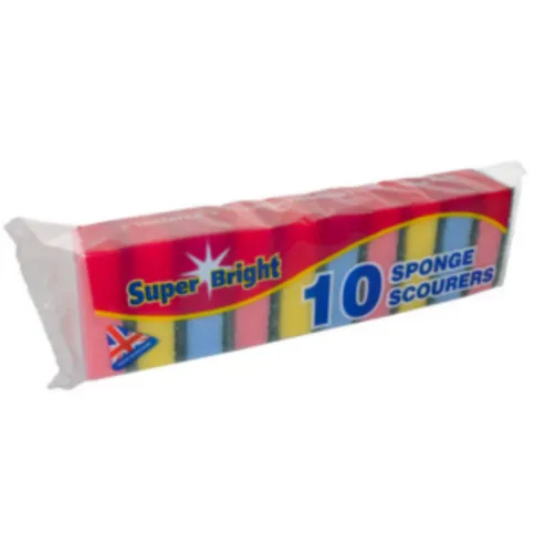 Super Bright Sponges 10 Pack