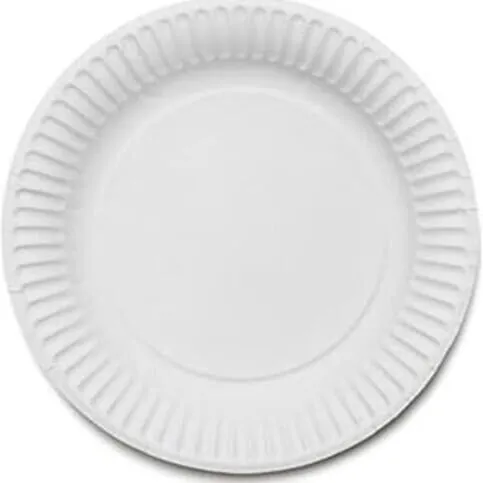 White Paper Plates 30pk 7 Inch