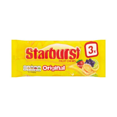 Starburst Original Fruit Chews Sweets Multipack 3 x 45g