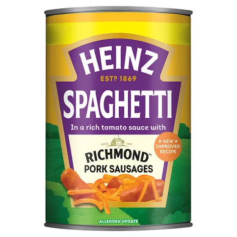 Heinz Spaghetti Richmond Pork Sausages 400g