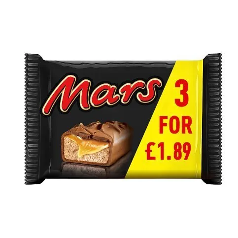 Mars Caramel, Nougat & Milk Chocolate Snack Bars Multipack £1.89 PMP 3x39.4g

