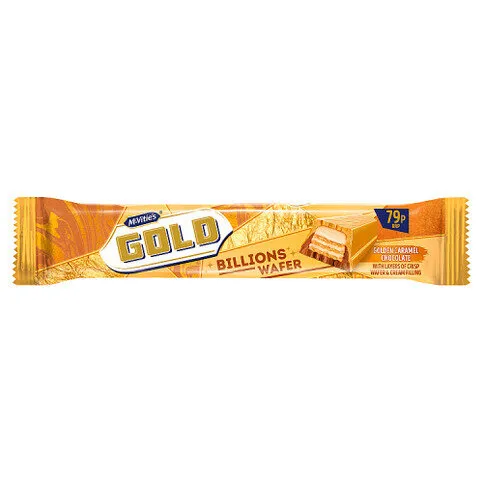 McVitie's Gold Billions Wafer Golden Caramel Chocolate 39g