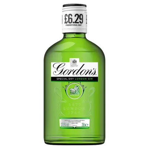 Gordon's London Dry Gin 37.5% vol 20cl PMP £6.29