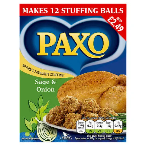 Paxo Sage & Onion Stuffing Mix 170g