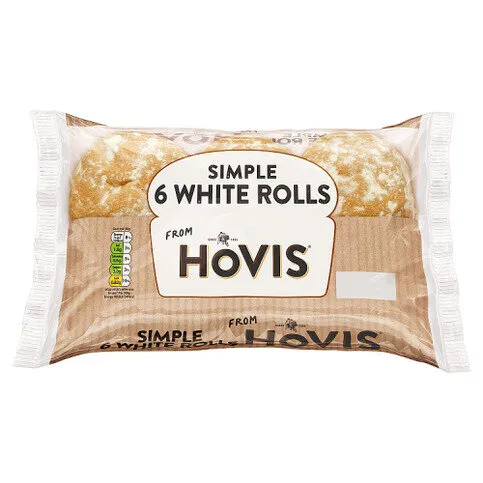 Hovis Simple 6 White Rolls