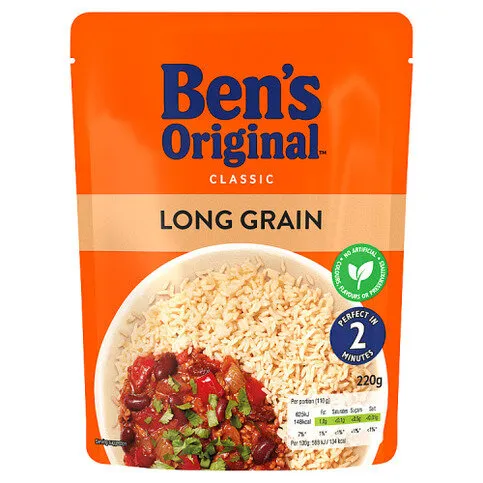 Ben's Original Long Grain Microwave Rice 220g