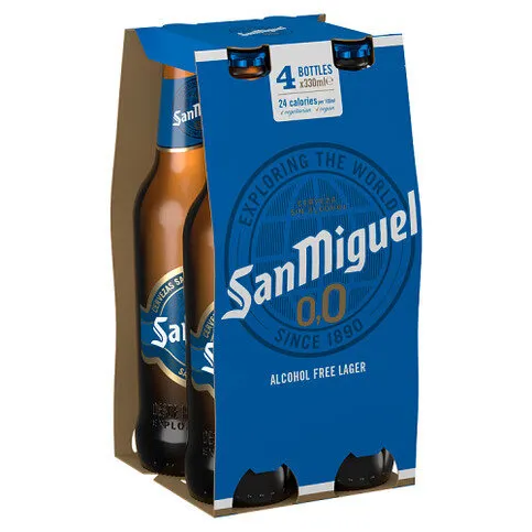 San Miguel Alcohol Free Lager 4 x 330ml