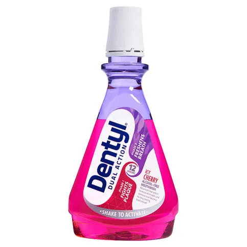 Dentyl Dual Action Icy Cherry CPC Mouthwash 500ml