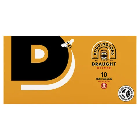 Boddingtons Draught Bitter Ale Cans 10 x 440ml