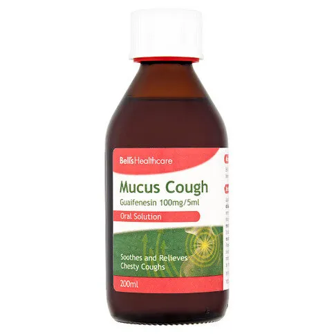 Bell's Healthcare Mucus Cough Guaifenesin 100mg/5ml Oral Solution 200ml