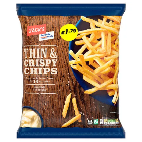 Jack's Thin & Crispy Chips 750g