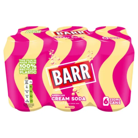 Barr American Cream Soda 6 x 330ml