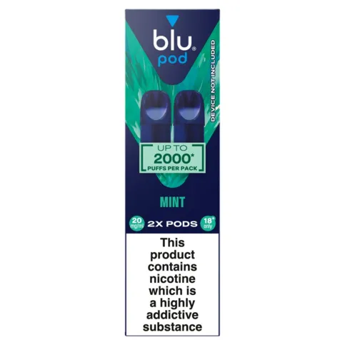 Blu Pod Mint Vape Pods 20mg/ml 2 Pack