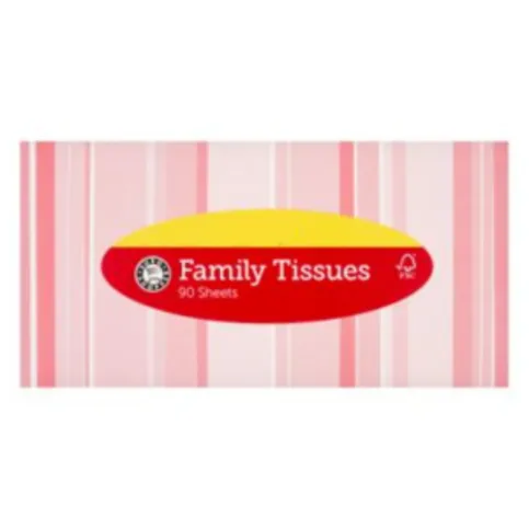 Euro Shopper Family Tissues 90 Sheets