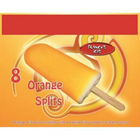 Orange Split Lollies 8 Pack