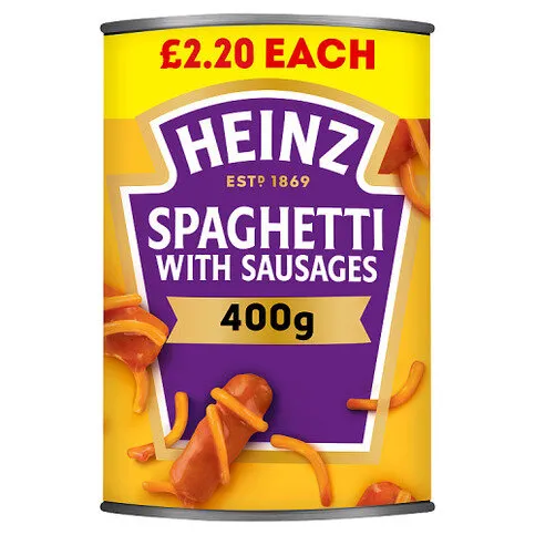 Heinz Spaghetti with Sausages 400g