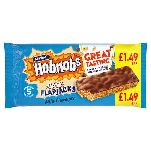 McVitie's Hobnobs Oaty Flapjacks Milk Chocolate 131.8g