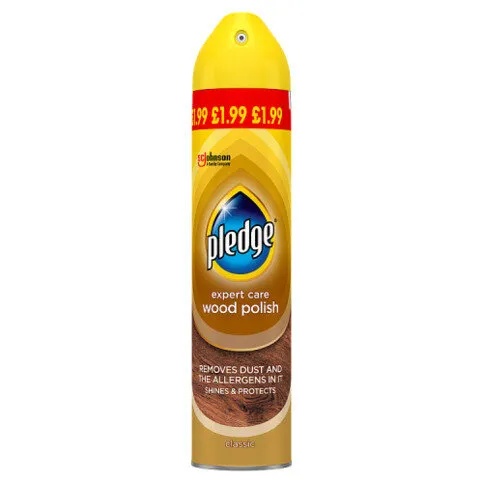 Pledge Wood Polish Aerosol, 250ml
