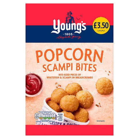 Young's Popcorn Scampi Bites 300g