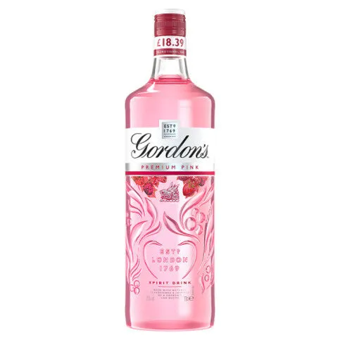 Gordon's Premium Pink Gin Based Flavoured Spirit Drink 35% vol 70cl 18.39 PMP