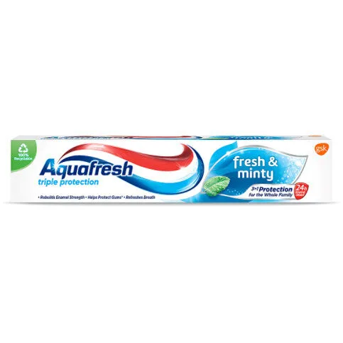 Aquafresh Fresh and Minty Toothpaste, 75 ml