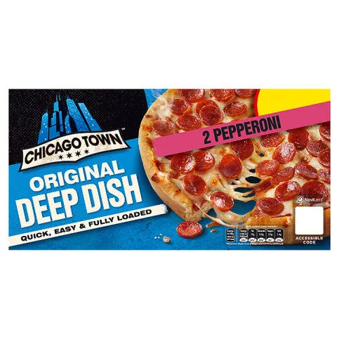 Chicago Town Original Deep Dish Pepperoni Pizza 2 x 155g (310g)