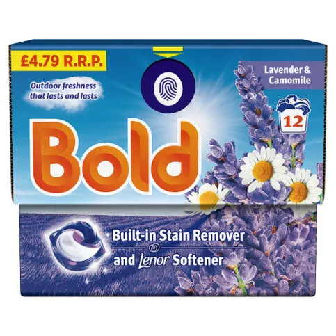 Bold PODS® Washing Liquid Capsules 12 Washes , Lavender & Camomile